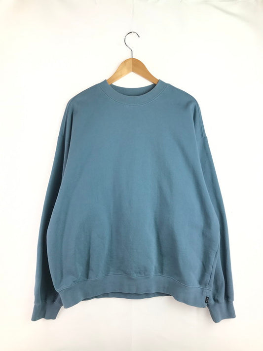 【中古品】【メンズ】 BUDSPOOL バッズ プール CREWNECK SWEAT バック刺繍 クルーネック スウェット トレーナー トップス 142-251206-rt-02-tag サイズ：XL カラー：ブルー 万代Net店