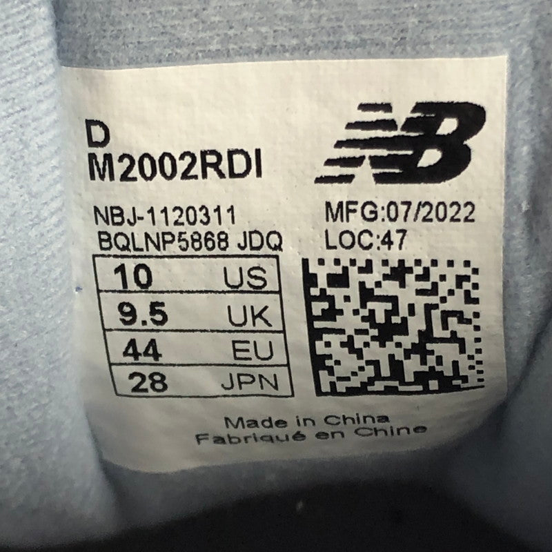 【中古美品】【メンズ】 NEWBALANCE M2002RDI スニーカー 靴 162-251201-na-19-tag サイズ：28cm US 10 カラー：GRAY/BLUE 万代Net店