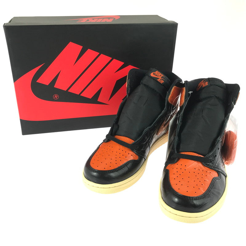 【中古美品】【メンズ】 NIKE ナイキ AIR JORDAN 1 HIGH 555088-028 エアジョーダン 1 ハイ スニーカー 靴 160-251201-na-04-tag サイズ：28.5cm US 10.5 カラー：BLACK/STARFISH-PALE 万代Net店