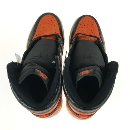 【中古美品】【メンズ】 NIKE ナイキ AIR JORDAN 1 HIGH 555088-028 エアジョーダン 1 ハイ スニーカー 靴 160-251201-na-04-tag サイズ：28.5cm US 10.5 カラー：BLACK/STARFISH-PALE 万代Net店
