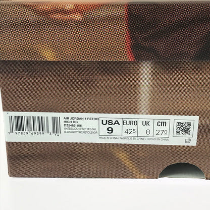 【中古品】【メンズ】 NIKE ナイキ AIR JORDAN 1 RETRO HIGH OG DZ5485-106 エアジョーダン 1 レトロ ハイ スニーカー 靴 160-251201-na-03-tag サイズ：27cm US 9 カラー：WHITE/BLACK-VARSITY RED-SAIL 万代Net店