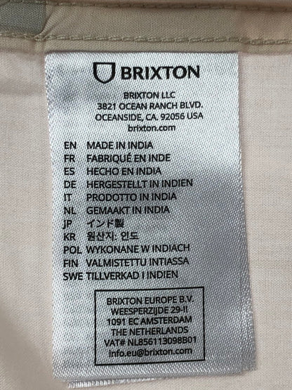 【中古美品】【メンズ】 BRIXTON ブリクストン BUNKER S/S SHIRT 01269 バンカー ショートスリーブ シャツ 開襟シャツ トップス 142-260509-rt-04-tag サイズ：L カラー：ホワイト 万代Net店