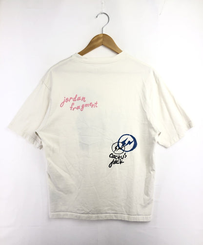 【中古品】【メンズ】 NIKE ナイキ × FRAGMENTS フラグメンツ × TRAVIS SCOTT トラヴィス スコット JORDAN PRINT TEE DJ0619-133 ジョーダン プリント Tシャツ 142-260509-rt-05-tag サイズ：M カラー：ホワイト 万代Net店