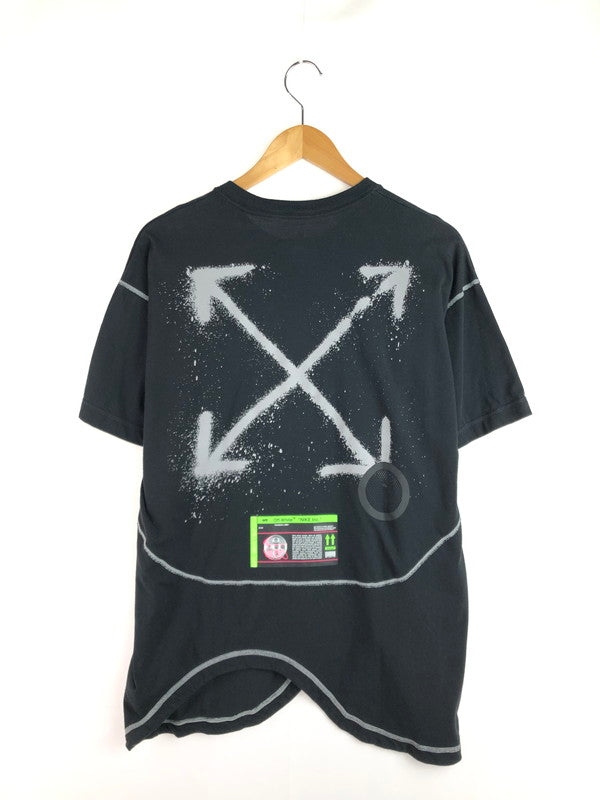 【中古品】【メンズ】 NIKE ナイキ × OFF WHITE オフホワイト コラボ 20AW M NRG RU S/S TEE CN5567-010 スウォッシュロゴ ショートスリーブ Tシャツ 142-251128-rt-21-tag サイズ：M カラー：ブラック 万代Net店