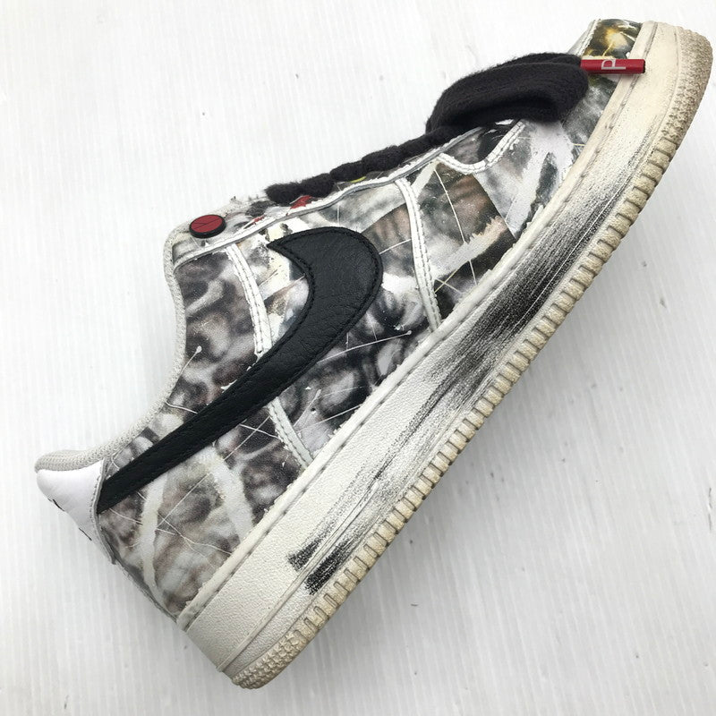 【中古品】【メンズ】 NIKE ナイキ × PEACEMINUSONE ピースマイナスワン コラボ AIR FORCE 1 LOW PARA-NOISE WHITE BLACK DD3223-100 エアフォース1 ロー 160-251205-rt-05-tag サイズ：26.5cm US8.5 カラー：WHITE/BLACK 万代Net店