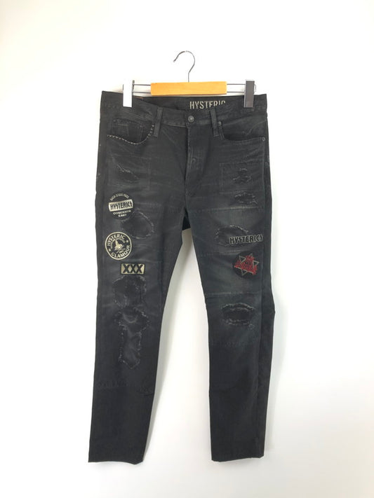 【中古美品】【メンズ】 HYSTERIC GLAMOUR ヒステリックグラマー PRINT KINKY PANTS 02182AP07 プリントパンツ ボトムス 140-251127-rt-11-tag サイズ：S カラー：ブラック 万代Net店