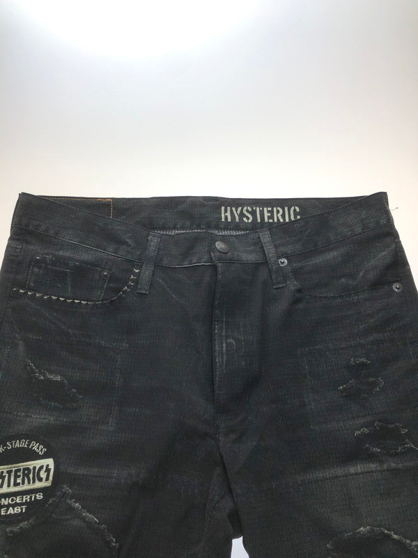 【中古美品】【メンズ】 HYSTERIC GLAMOUR ヒステリックグラマー PRINT KINKY PANTS 02182AP07 プリントパンツ ボトムス 140-251127-rt-11-tag サイズ：S カラー：ブラック 万代Net店