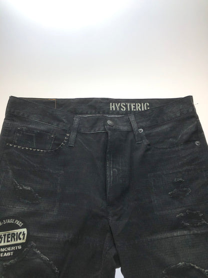 【中古美品】【メンズ】 HYSTERIC GLAMOUR ヒステリックグラマー PRINT KINKY PANTS 02182AP07 プリントパンツ ボトムス 140-251127-rt-11-tag サイズ：S カラー：ブラック 万代Net店