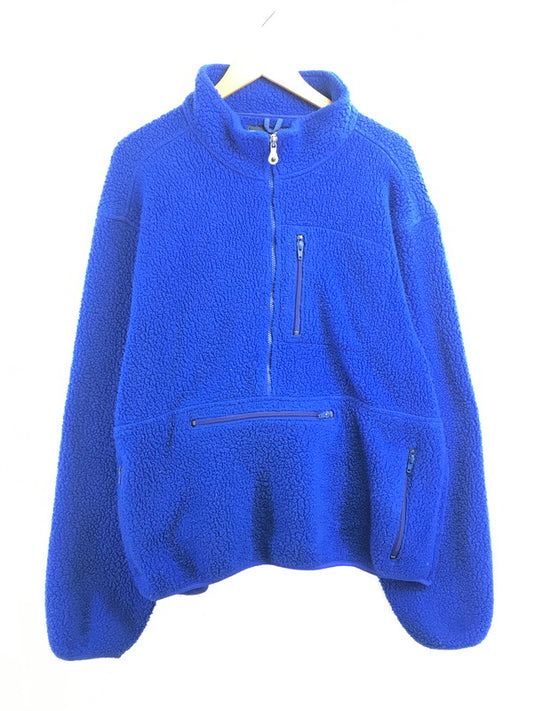 【中古品】【メンズ】 LANDS'END ランズエンド HALF ZIP BOA FLEECE ANORAK JACKET ハーフジップ ボアフリース アノラックジャケット アウター 146-260916-na-16-tagh サイズ：XL カラー：ブルー 万代Net店