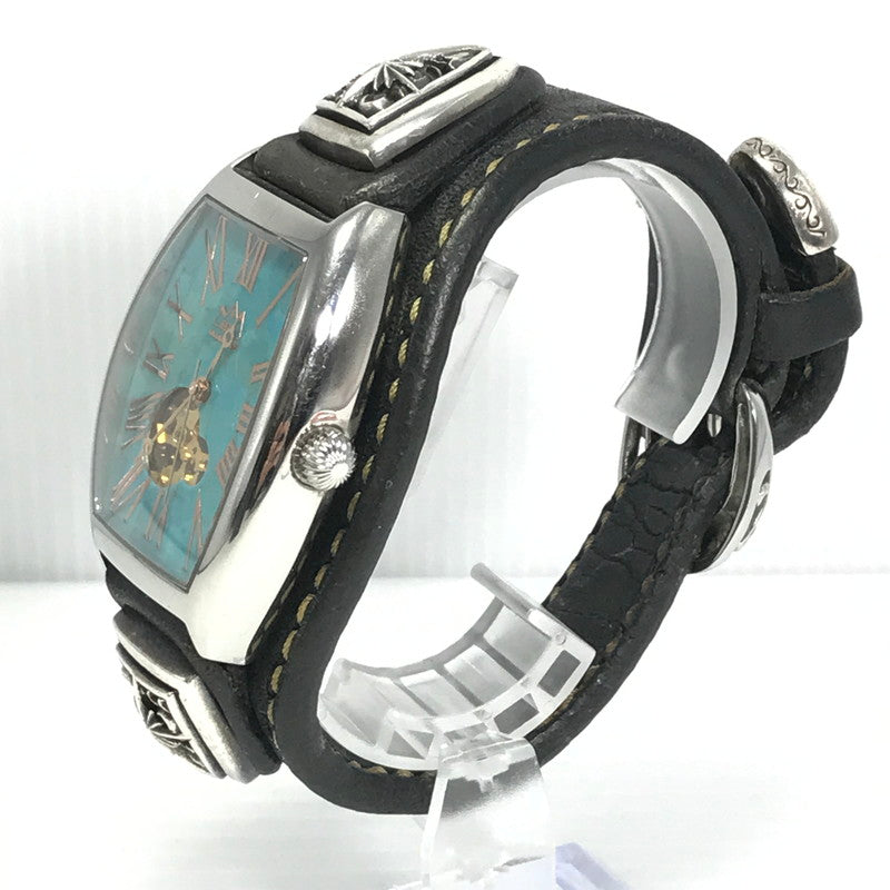 【中古品】【メンズ】 SAAD サード OPEN HEART TURQUOISE AUTOMATTIC オープン ハート ターコイズ オートマチック 腕時計 197-251205-na-07-tag カラー：ブラック 万代Net店