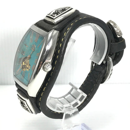 【中古品】【メンズ】 SAAD サード OPEN HEART TURQUOISE AUTOMATTIC オープン ハート ターコイズ オートマチック 腕時計 197-251205-na-07-tag カラー：ブラック 万代Net店