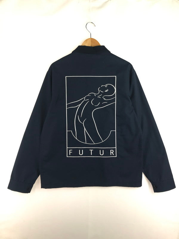 【中古品】【メンズ】 FUTUR フューチャー WORK JACKET F100503NVY ワーク ジャケット ライトアウター 142-251221-rt-06-tag サイズ：M カラー：ネイビー 万代Net店