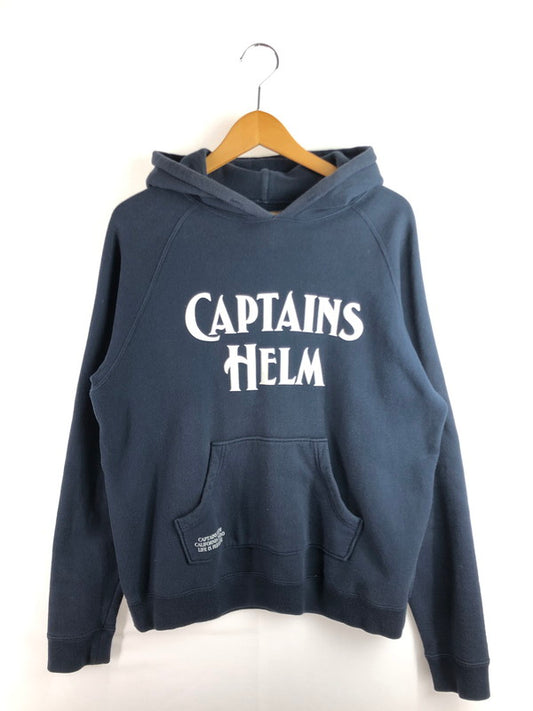 【中古品】【メンズ】 CAPTAINS HELM キャプテンズヘルム LOGO HOODED SWEATSHIRT ロゴ フーデッド スウェット パーカー 142-260107-na-09-tag サイズ：M カラー：ネイビー 万代Net店