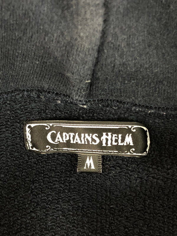【中古品】【メンズ】 CAPTAINS HELM キャプテンズヘルム LOGO HOODED SWEATSHIRT ロゴ フーデッド スウェット パーカー 142-260107-na-09-tag サイズ：M カラー：ネイビー 万代Net店