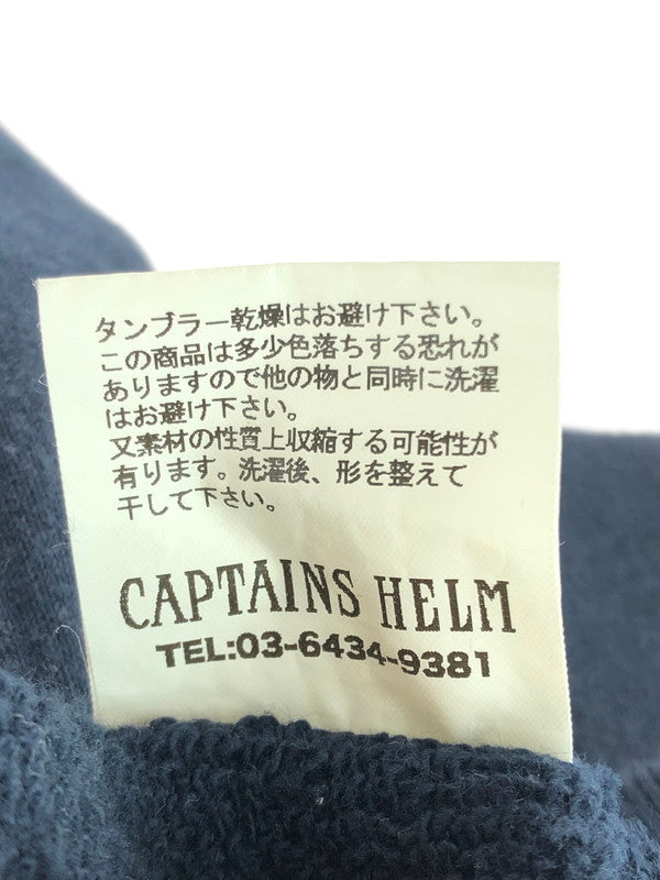 【中古品】【メンズ】 CAPTAINS HELM キャプテンズヘルム LOGO HOODED SWEATSHIRT ロゴ フーデッド スウェット パーカー 142-260107-na-09-tag サイズ：M カラー：ネイビー 万代Net店