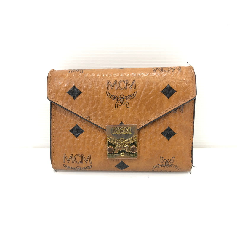 【中古品】【レディース】 MCM エム・シー・エム ヴィセトス ウォレット MYS9APA13CO001 三つ折り財布 181-251205-na-13-tag カラー：ブラウン 万代Net店