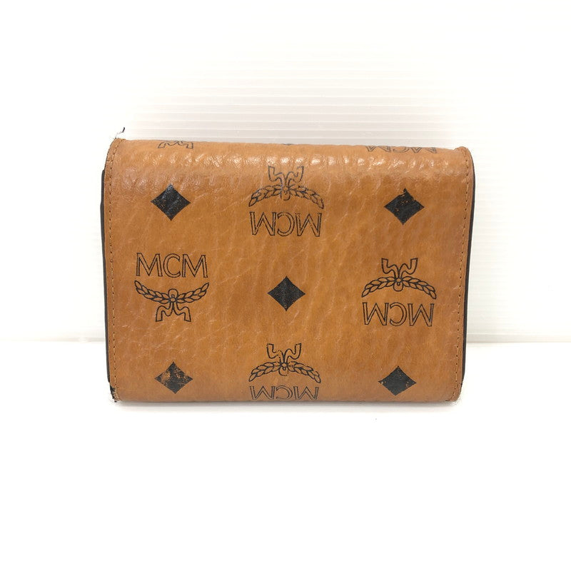 【中古品】【レディース】 MCM エム・シー・エム ヴィセトス ウォレット MYS9APA13CO001 三つ折り財布 181-251205-na-13-tag カラー：ブラウン 万代Net店
