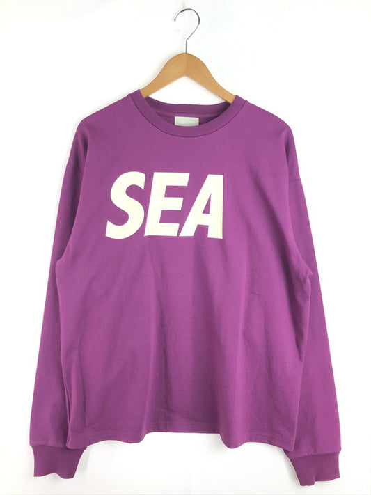 【中古美品】【メンズ】 WDS-O-SIG-25-Q3-CS-01 LOGO L/S TEE ロゴ ロングスリーブ Tシャツ トップス 142-251129-rt-14-tag サイズ：L カラー：パープル 万代Net店