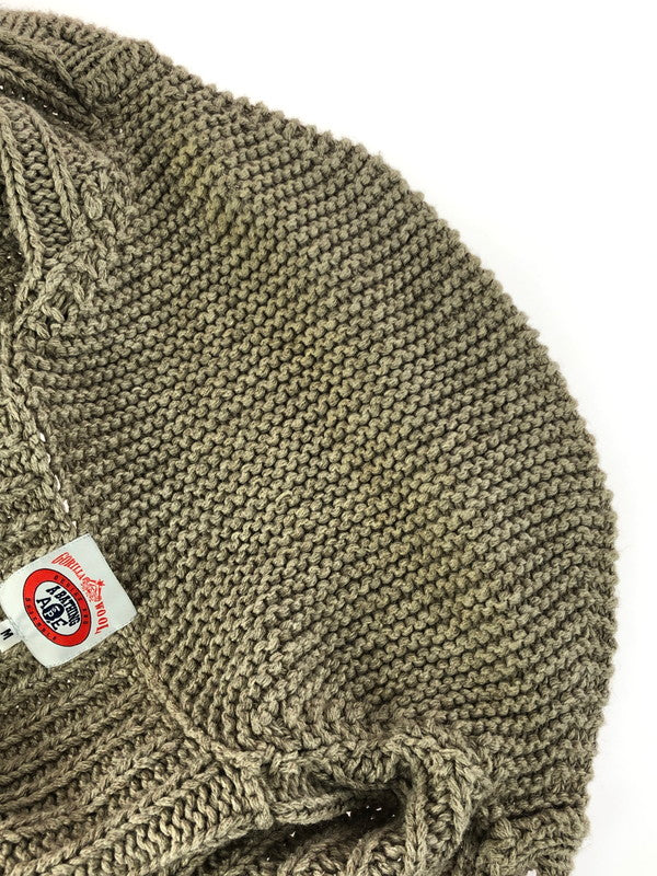 【現状渡し品】【メンズ】 BAPE COWICHAN KNIT CARDIGAN 001KN0301001X ベイプ カウチン ニット カーディガン 142-251202-na-04-tag サイズ：M カラー：ベージュ 万代Net店