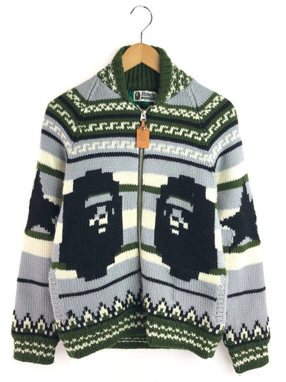 【現状渡し品】【メンズ】 BAPE COWICHAN KNIT JACKET 001KN9601602 ベイプ カウチン ニット ジャケット アウター 142-251202-na-05-tag サイズ：M カラー：マルチカラー 万代Net店