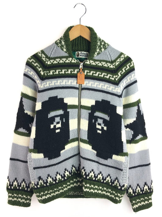 【現状渡し品】【メンズ】 A BATHING APE アベイシングエイプ BAPE COWICHAN KNIT JACKET 001KN9601602 ベイプ カウチン ニット ジャケット アウター 142-251202-na-05-tag サイズ：M カラー：マルチカラー 万代Net店