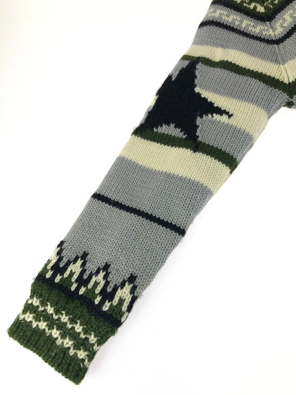 【現状渡し品】【メンズ】 BAPE COWICHAN KNIT JACKET 001KN9601602 ベイプ カウチン ニット ジャケット アウター 142-251202-na-05-tag サイズ：M カラー：マルチカラー 万代Net店