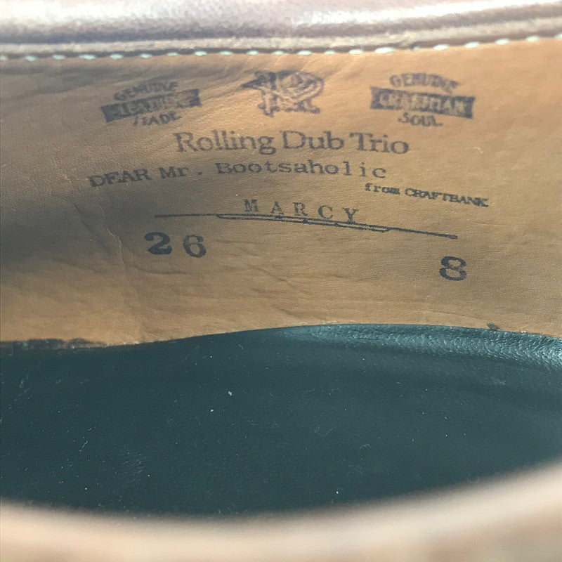 【中古品】【メンズ】 ROLLING DUB TRIO ローリング ダブ トリオ MARCY DRESS SHOES BROWN 靴 164-251205-rt-11-tag サイズ：26ｃｍ US8 カラー：ブラウン 万代Net店