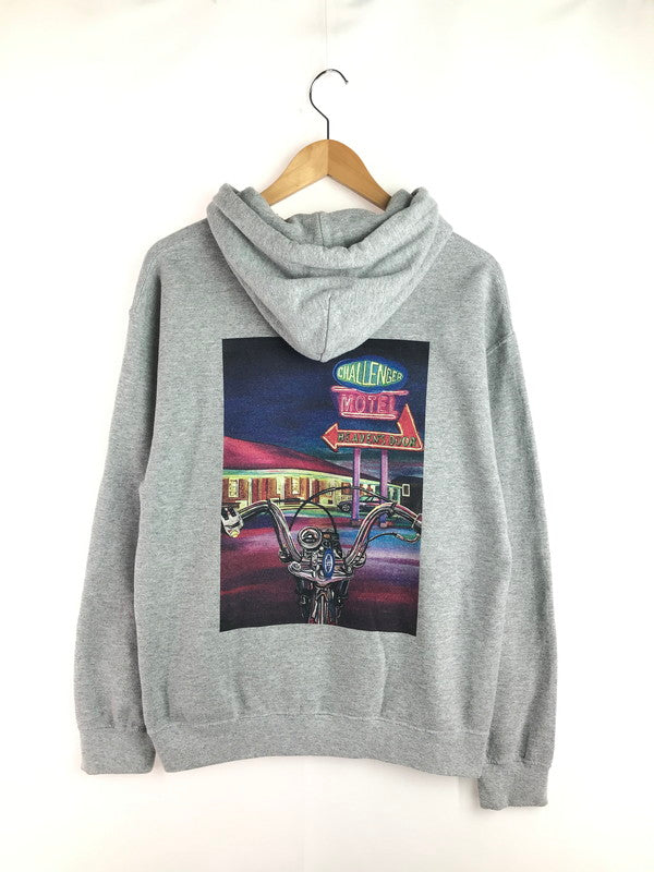 【中古品】【メンズ】 CHALLENGER チャレンジャー HEAVEN'S DOOR HOODIE GREY CLG-SW 021-007 ヘブンズ ドア フーディー パーカー トップス 142-251206-rt-03-tag サイズ：M カラー：グレー 万代Net店