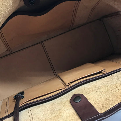 【中古品】【メンズ】 SAAD サード LEATHER TOTE BAG レザー トートバッグ カバン 188-251205-rt-20-tag カラー：ブラウン 万代Net店