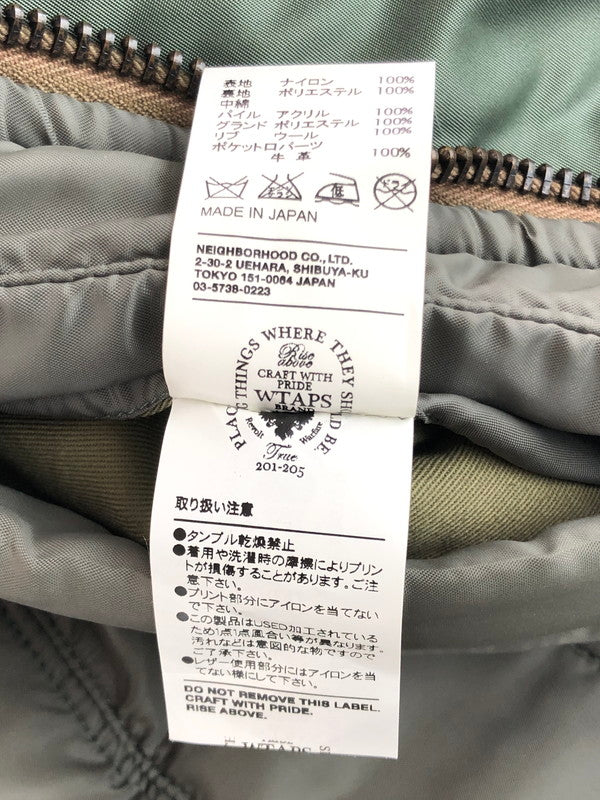 【中古品】【メンズ】 WTAPS ダブルタップス 09AW N-3B JACKET FIELD NYLON TWILL 092GWDT-JKM03 フライトジャケット アウター 142-251202-na-08-tag サイズ：M カラー：カーキ 万代Net店