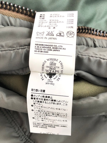 【中古品】【メンズ】 WTAPS ダブルタップス 09AW N-3B JACKET FIELD NYLON TWILL 092GWDT-JKM03 フライトジャケット アウター 142-251202-na-08-tag サイズ：M カラー：カーキ 万代Net店