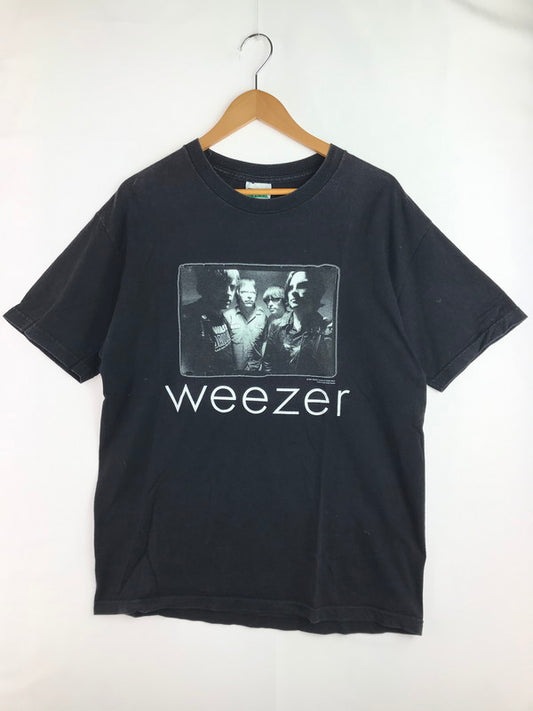 【中古品】【メンズ】 CINDER BLOCK シンダー ブロック WEEZER S/S TEE ウィーザ― ショートスリーブ Tシャツ 半袖Tシャツ メキシコ製 トップス 146-251203-rt-11-tag サイズ：L カラー：ブラック 万代Net店