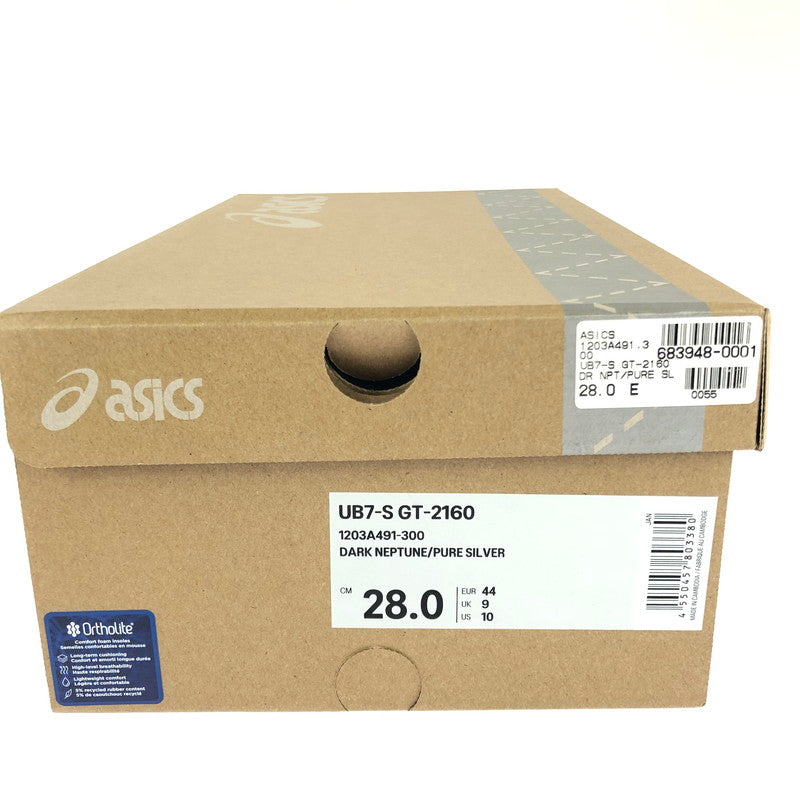 【中古美品】【メンズ】 asics アシックス ×KIKO KOSTADINOV キコ コスタディノフ スタジオ UB7-S GT-2160 スニーカー 靴 162-251201-na-20-tag サイズ：28cm US 10 カラー：DARK NEPTUNE/PURE SILVER 万代Net店
