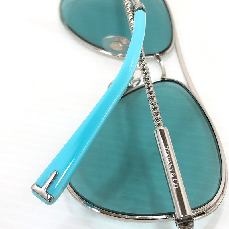 【中古品】【メンズ】 TIFFANY&Co. ティファニー ティアドロップ サングラス TF3062 アイウェア アクセサリー 203-251205-na-16-tag サイズ：57□13 140 カラー：シルバー/ブルー 万代Net店