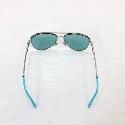 【中古品】【メンズ】 TIFFANY&Co. ティファニー ティアドロップ サングラス TF3062 アイウェア アクセサリー 203-251205-na-16-tag サイズ：57□13 140 カラー：シルバー/ブルー 万代Net店