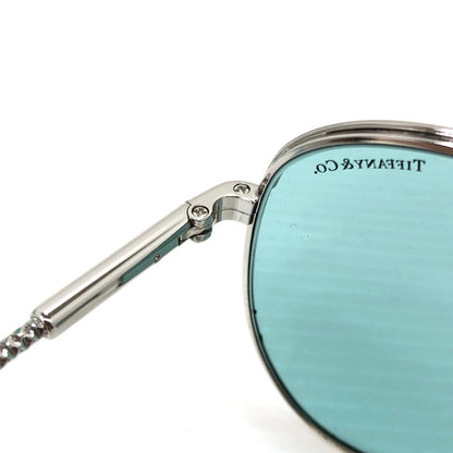 【中古品】【メンズ】 TIFFANY&Co. ティファニー ティアドロップ サングラス TF3062 アイウェア アクセサリー 203-251205-na-16-tag サイズ：57□13 140 カラー：シルバー/ブルー 万代Net店