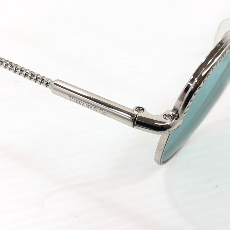 【中古品】【メンズ】 TIFFANY&Co. ティファニー ティアドロップ サングラス TF3062 アイウェア アクセサリー 203-251205-na-16-tag サイズ：57□13 140 カラー：シルバー/ブルー 万代Net店