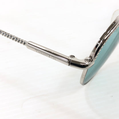 【中古品】【メンズ】 TIFFANY&Co. ティファニー ティアドロップ サングラス TF3062 アイウェア アクセサリー 203-251205-na-16-tag サイズ：57□13 140 カラー：シルバー/ブルー 万代Net店
