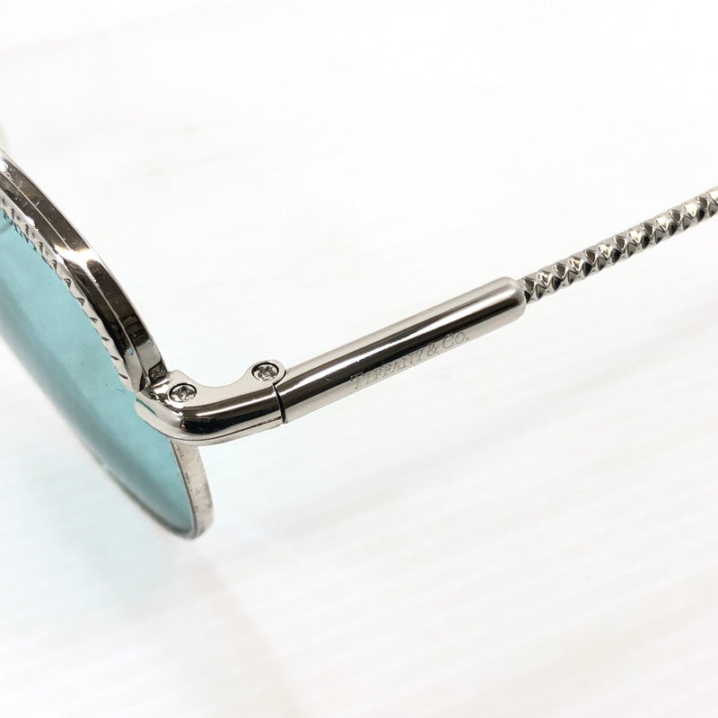 【中古品】【メンズ】 TIFFANY&Co. ティファニー ティアドロップ サングラス TF3062 アイウェア アクセサリー 203-251205-na-16-tag サイズ：57□13 140 カラー：シルバー/ブルー 万代Net店