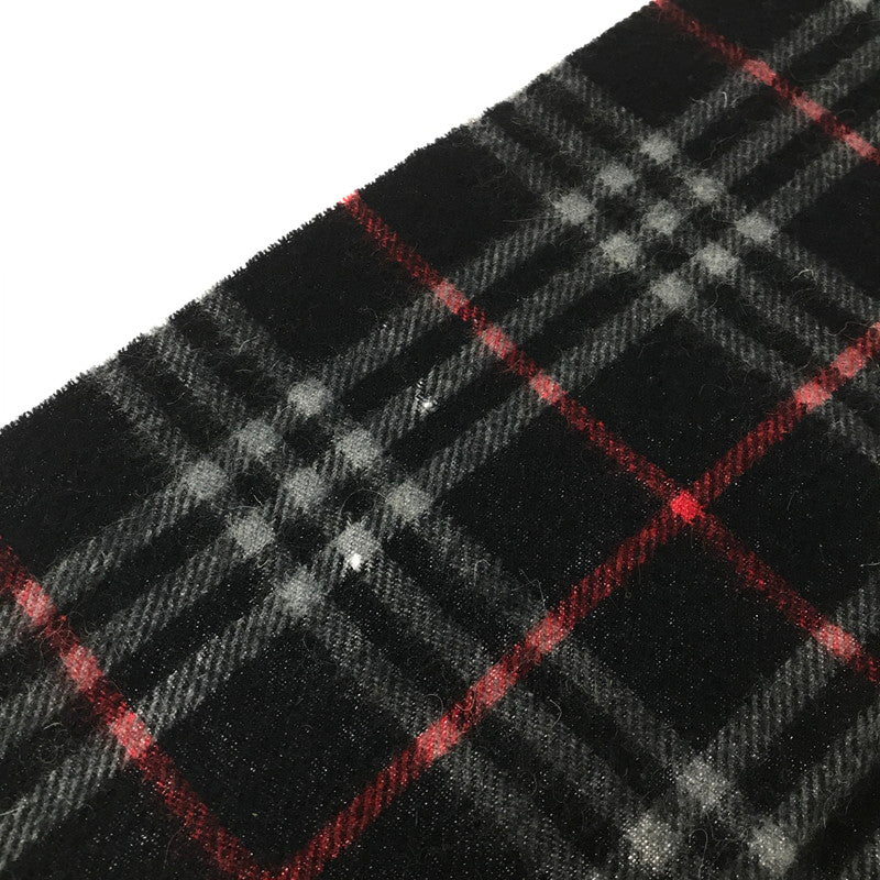 【中古品】【レディース】 BURBERRY バーバリー CASHMERE MUFFLER カシミヤ マフラー 208-260630-na-11-tagh カラー：ネイビー系 万代Net店