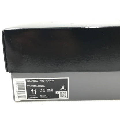 【中古品】【メンズ】 NIKE ナイキ AIR JORDAN 11 LOW GYM RED AV2187-160 エアジョーダン11 ロー スニーカー 靴 160-251205-rt-06-tag サイズ：29cm US11 カラー：WHITE/UNIVERSITY RED 万代Net店