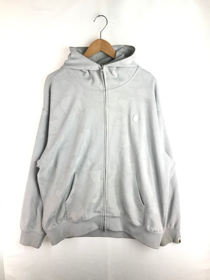 【中古品】【メンズ】 A BATHING APE アベイシングエイプ CAMO JACQUARD ZIP HOODIE 001ZPL301302M カモフラ ジャガード ジップ フーディー パーカー トップス 142-251130-rt-16-tag サイズ：XL カラー：グレー 万代Net店