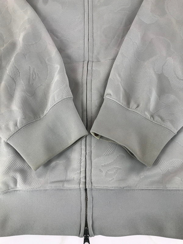 【中古品】【メンズ】 A BATHING APE アベイシングエイプ CAMO JACQUARD ZIP HOODIE 001ZPL301302M カモフラ ジャガード ジップ フーディー パーカー トップス 142-251130-rt-16-tag サイズ：XL カラー：グレー 万代Net店