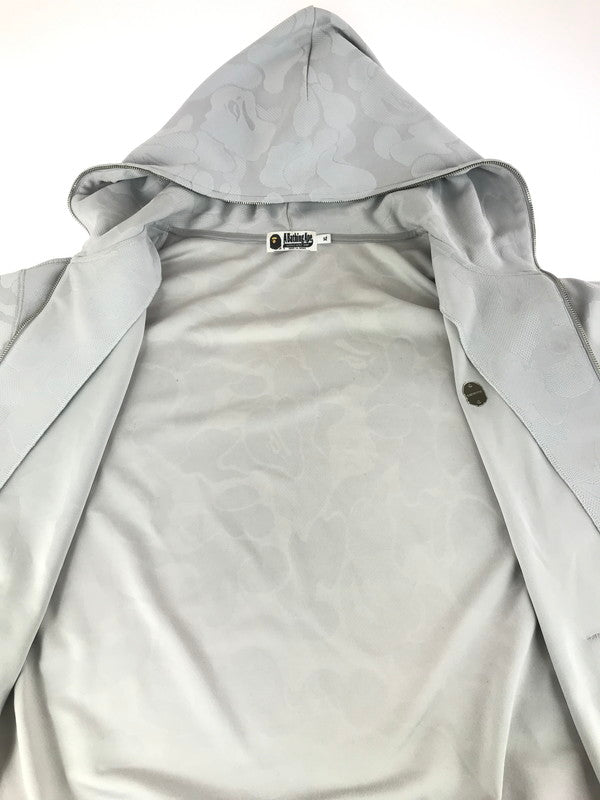 【中古品】【メンズ】 A BATHING APE アベイシングエイプ CAMO JACQUARD ZIP HOODIE 001ZPL301302M カモフラ ジャガード ジップ フーディー パーカー トップス 142-251130-rt-16-tag サイズ：XL カラー：グレー 万代Net店