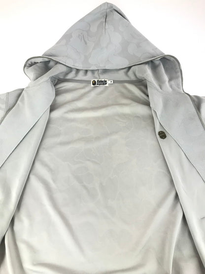 【中古品】【メンズ】 A BATHING APE アベイシングエイプ CAMO JACQUARD ZIP HOODIE 001ZPL301302M カモフラ ジャガード ジップ フーディー パーカー トップス 142-251130-rt-16-tag サイズ：XL カラー：グレー 万代Net店