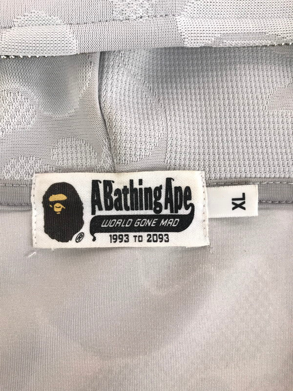【中古品】【メンズ】 A BATHING APE アベイシングエイプ CAMO JACQUARD ZIP HOODIE 001ZPL301302M カモフラ ジャガード ジップ フーディー パーカー トップス 142-251130-rt-16-tag サイズ：XL カラー：グレー 万代Net店