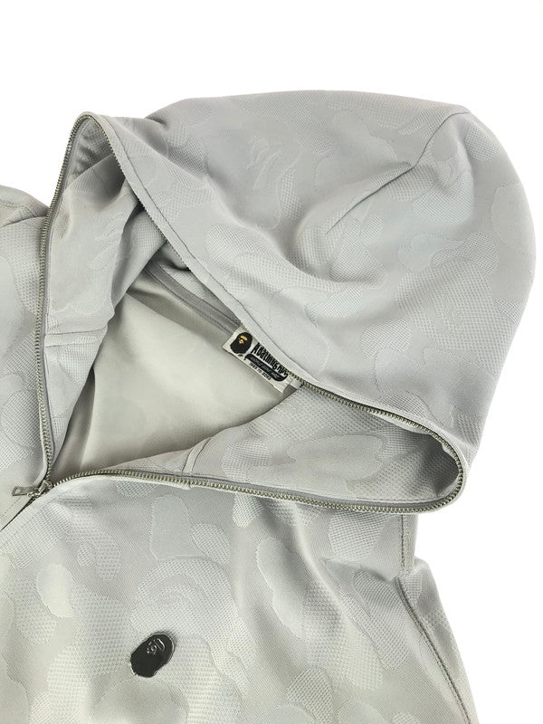 【中古品】【メンズ】 A BATHING APE アベイシングエイプ CAMO JACQUARD ZIP HOODIE 001ZPL301302M カモフラ ジャガード ジップ フーディー パーカー トップス 142-251130-rt-16-tag サイズ：XL カラー：グレー 万代Net店