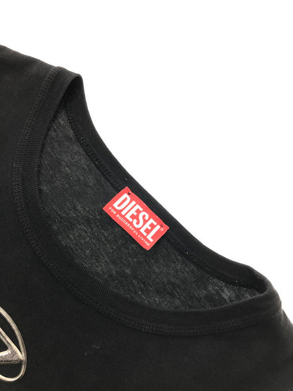 【中古品】【メンズ】 DIESEL ディーゼル T-ADJUST-OD A17880 ワンポイント ロゴ ショートスリーブTシャツ トップス 141-260627-rt-01-tagh サイズ：XL カラー：ブラック 万代Net店