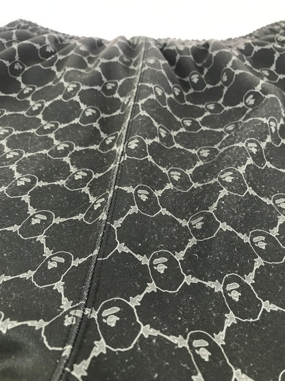 【中古品】【メンズ】 A BATHING APE アベイシングエイプ COLLEGE MONGRAM SHORT 001SPL301320M カレッジ モノグラム ショートパンツ ボトムス 153-251130-rt-20-tag サイズ：XL カラー：ブラック 万代Net店