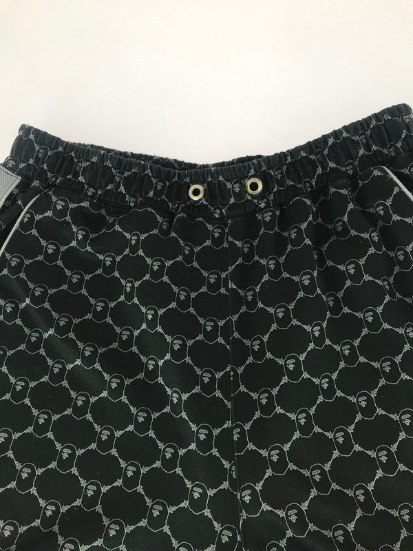 【中古品】【メンズ】 A BATHING APE アベイシングエイプ COLLEGE MONGRAM SHORT 001SPL301320M カレッジ モノグラム ショートパンツ ボトムス 153-251130-rt-20-tag サイズ：XL カラー：ブラック 万代Net店